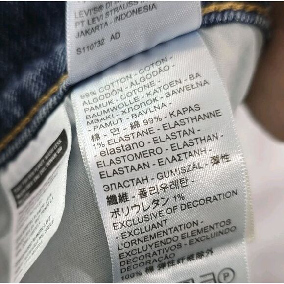 Levis Jeans Women 34 X 32 70s High Flare High Rise Distressed Premium Medium - Picture 10 of 13